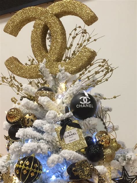 chanel christmas tree topper.